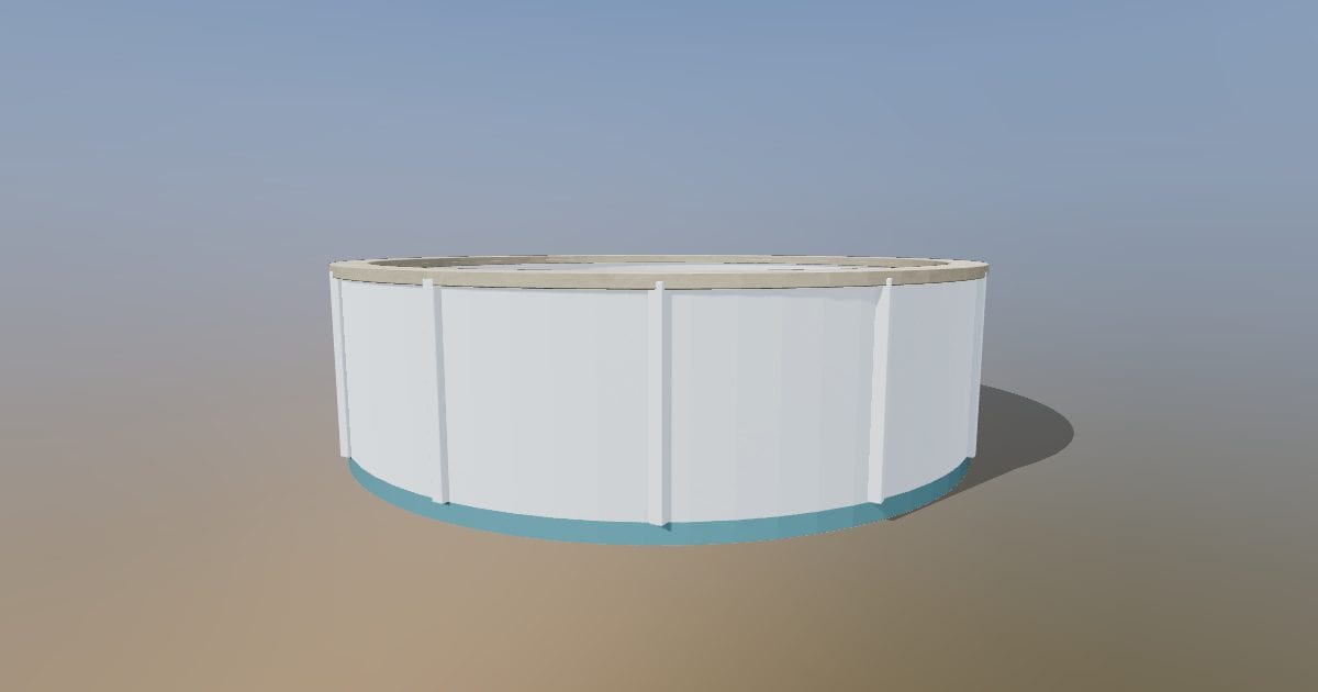 Above ground pool - Original exterior model