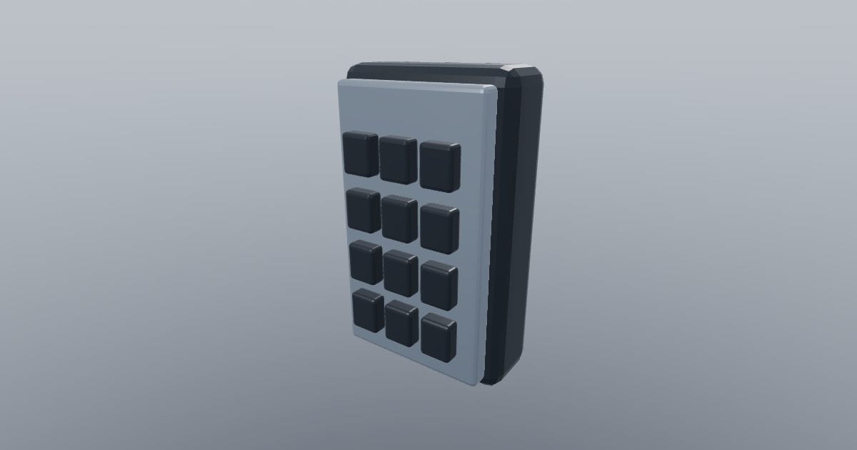 Access control keypad