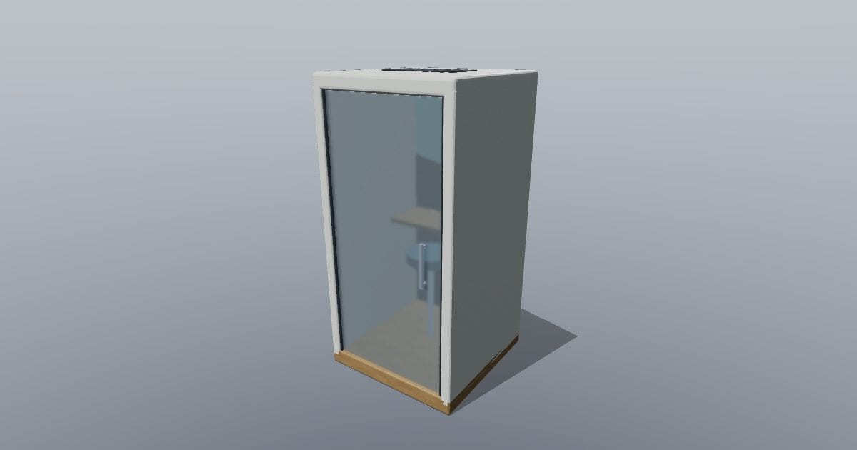 Acoustic telephone booth