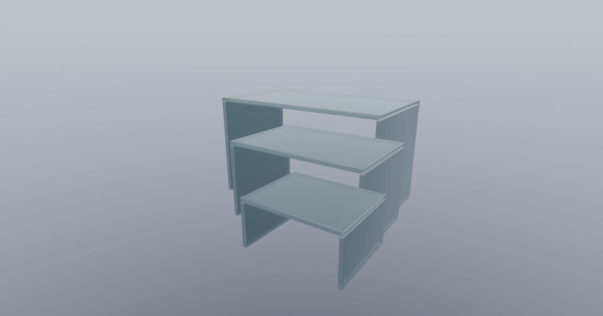 Acrylic display risers - Display Riser Set