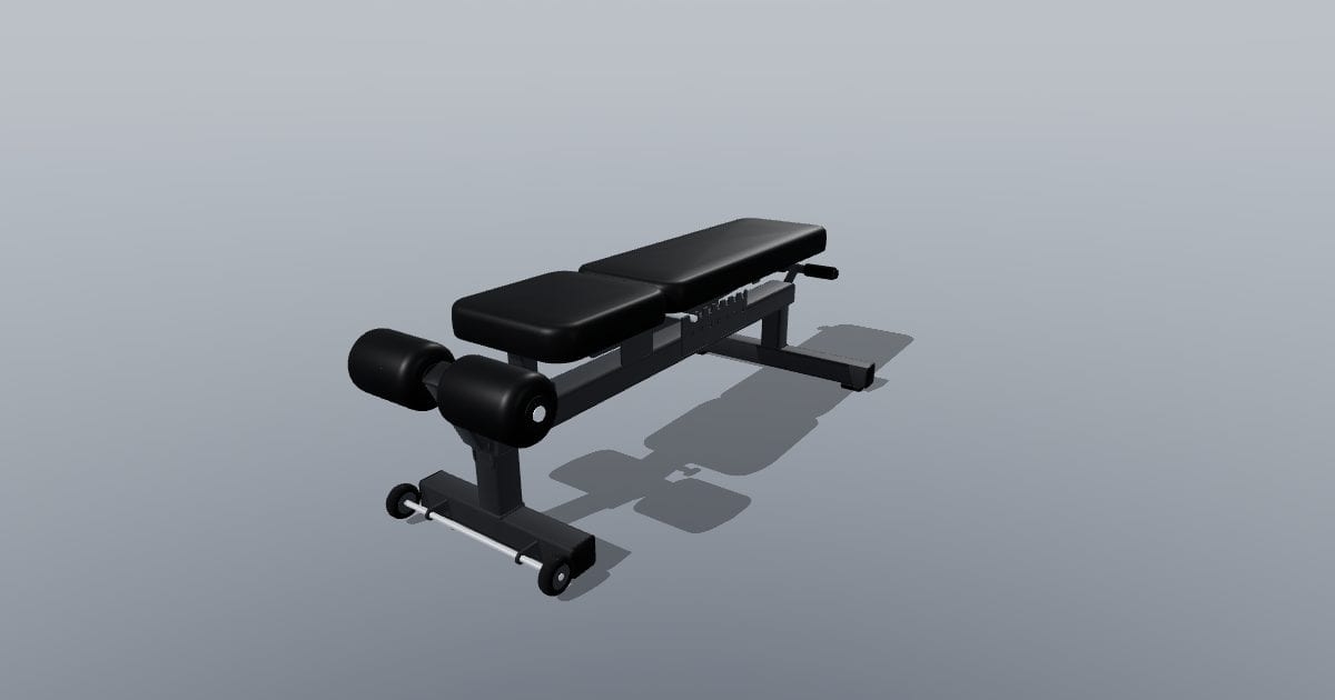 Adjustable workout bench (flat, incline, decline)