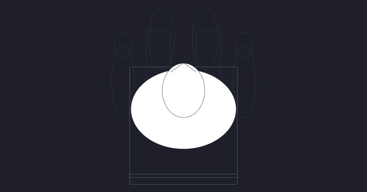 Adult man seated plan - Person CAD Block