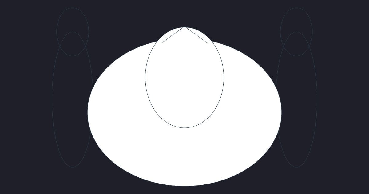 Adult man standing plan - Person CAD Block