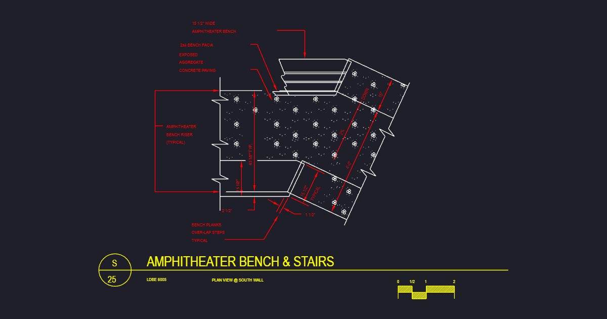 Amphitheater Bench & Stair (USFS LDBE6005)