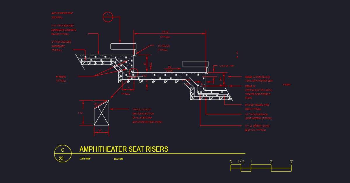 Amphitheater Seat Risers (USFS LDBE6006)