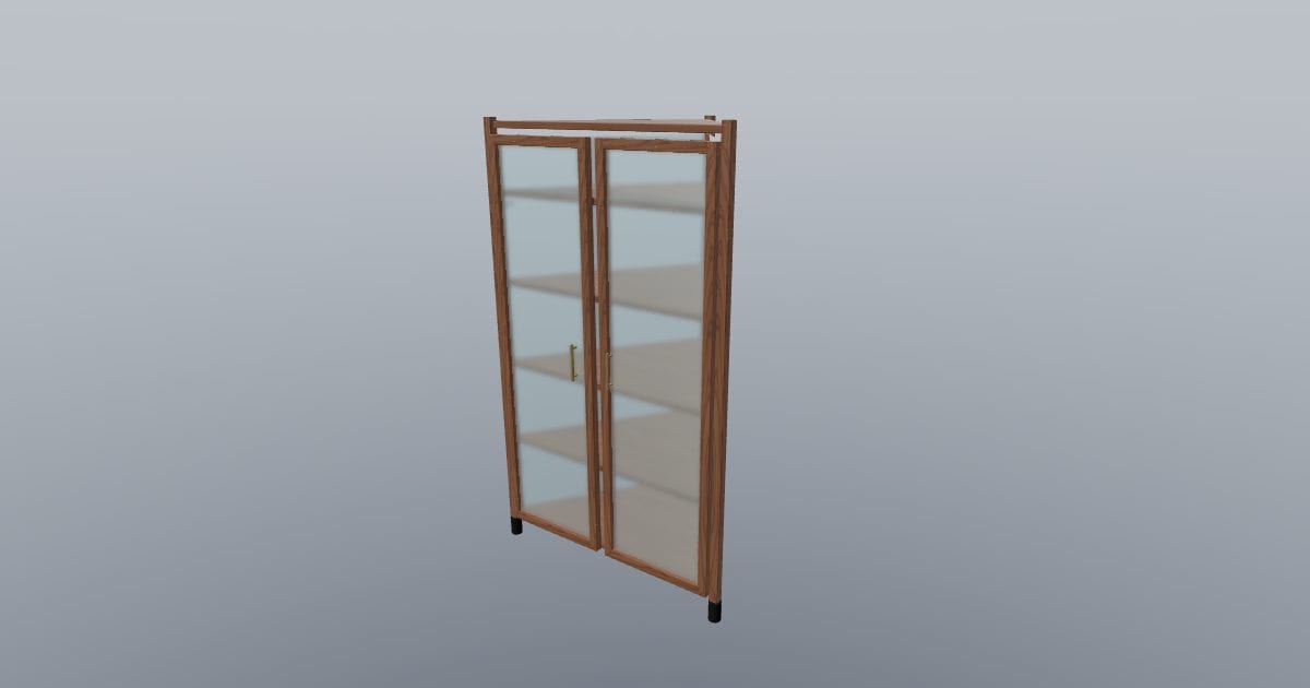ANGLE 80 - Corner Display Cabinet