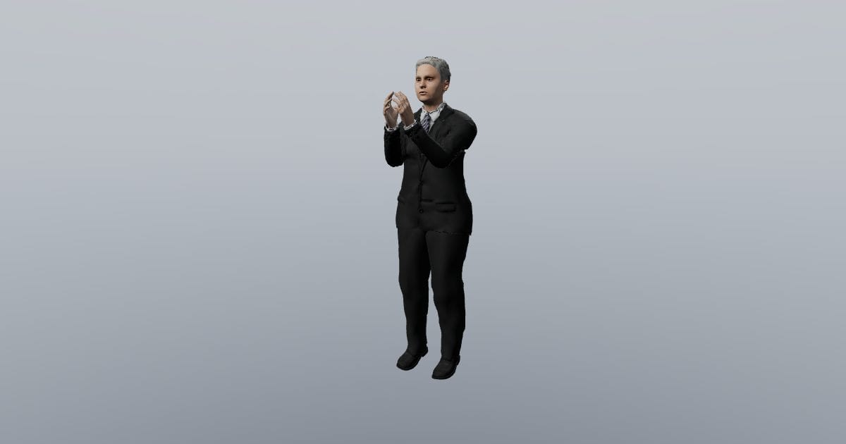 Applauding - 3D Person, Gestures