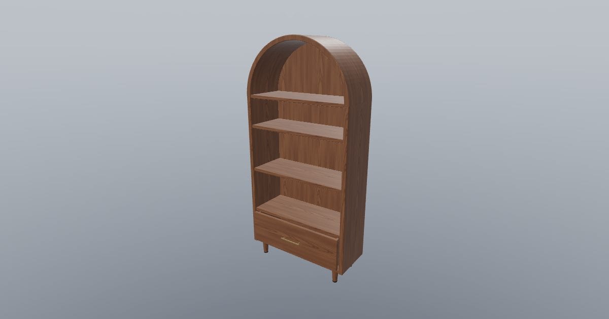 ARC 90 - Arched Bookcase
