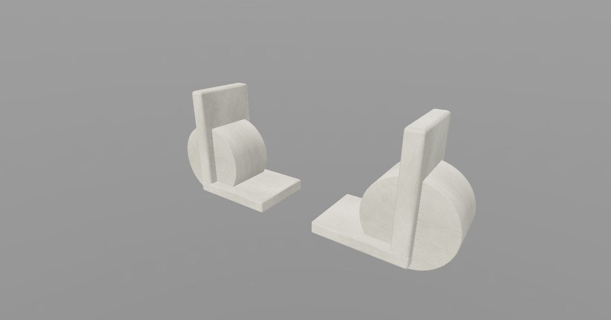 Arc Bookends - Desk Accessory