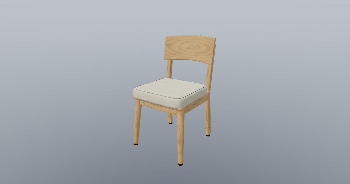 ARC - Oak Upholstered Dining Chair