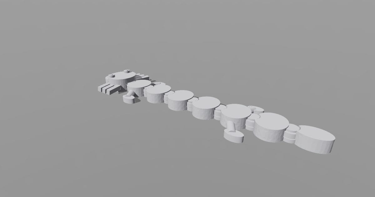 Articulated axolotl - Original 3D printable