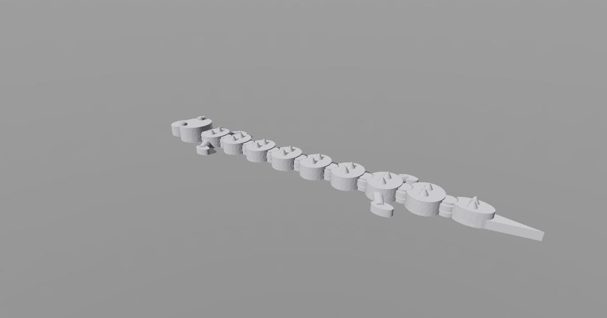 Articulated crocodile - Original 3D printable