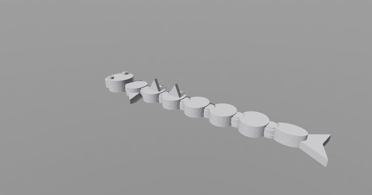 Articulated shark - Original 3D printable