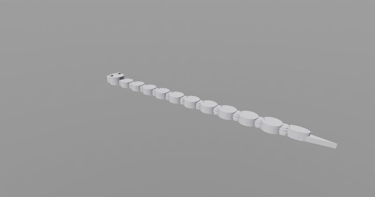 Articulated snake - Original 3D printable