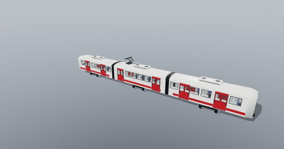 Articulated tram, 30 m