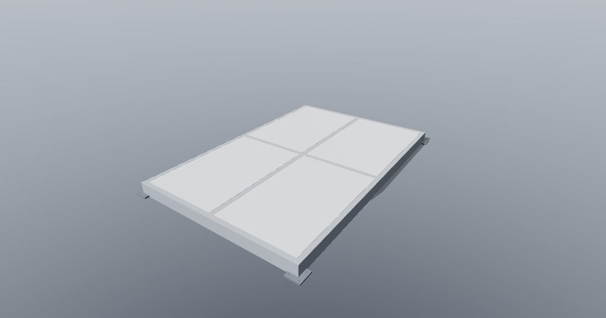 Atrium skylight module - Original lighting CAD