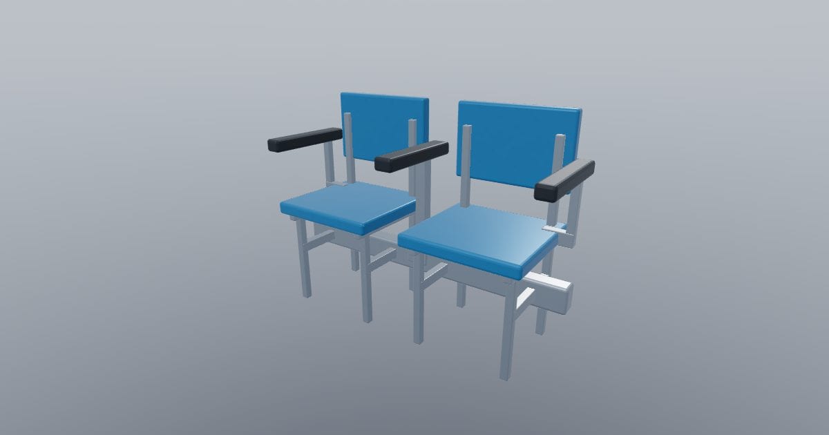 Auditorium seat pair - Education furniture