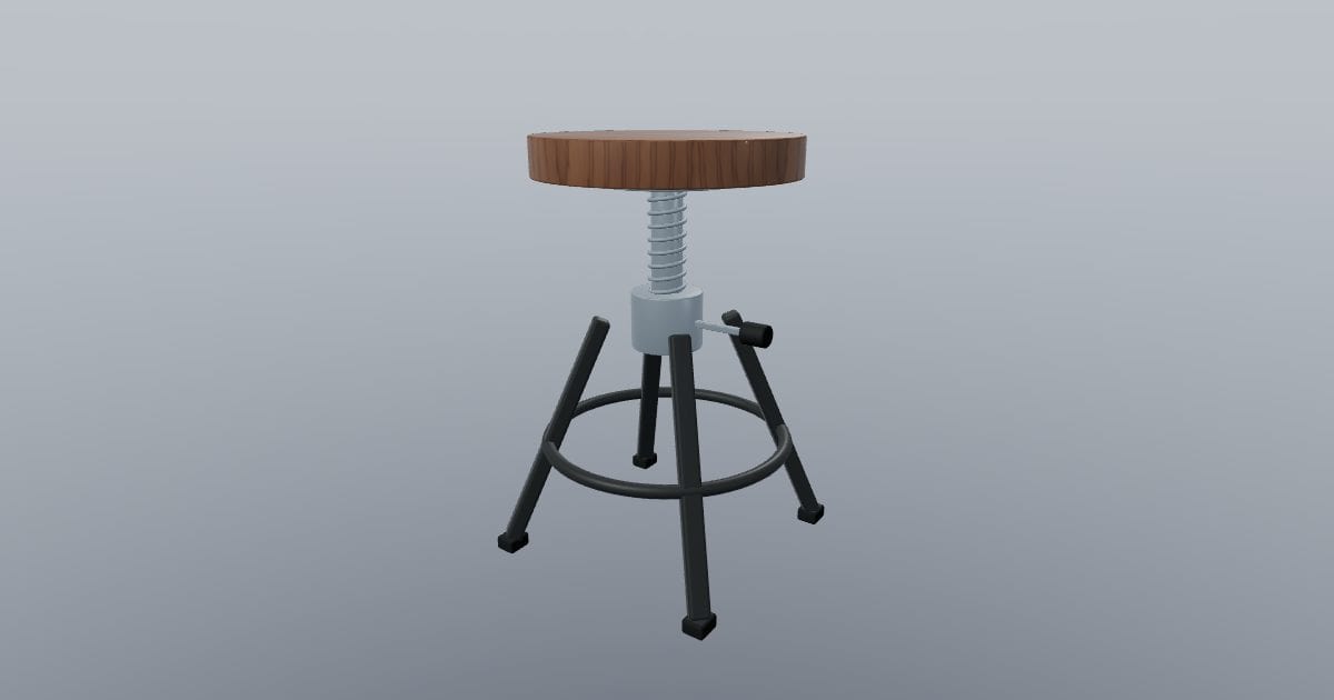 Auger - Industrial Screw Stool