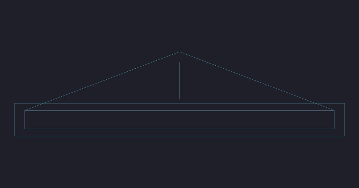 Awning window 1500 mm - CAD Block