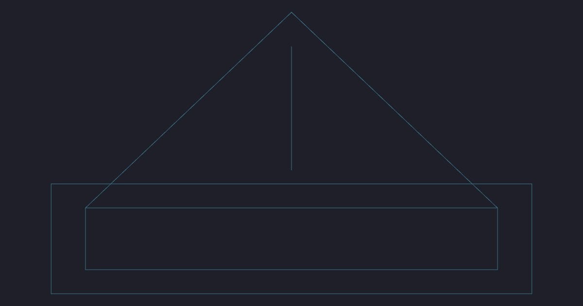 Awning window 600 mm - CAD Block