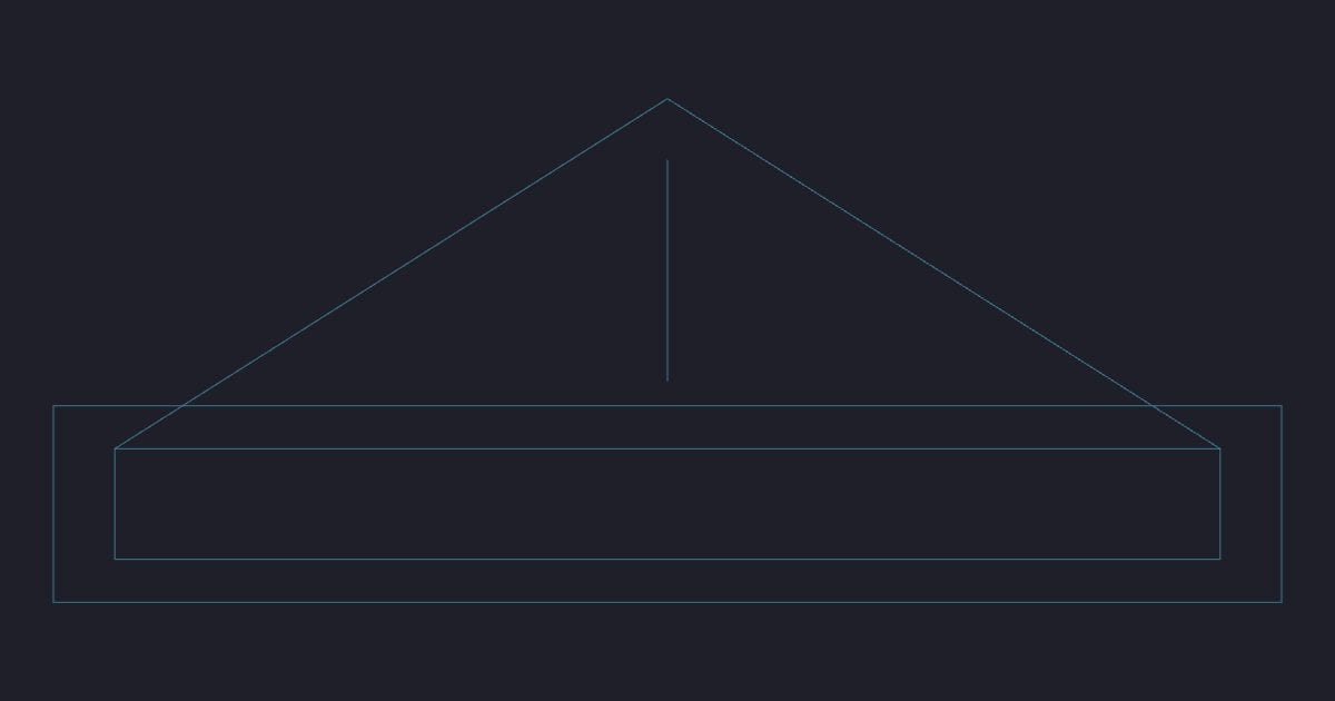 Awning window 900 mm - CAD Block
