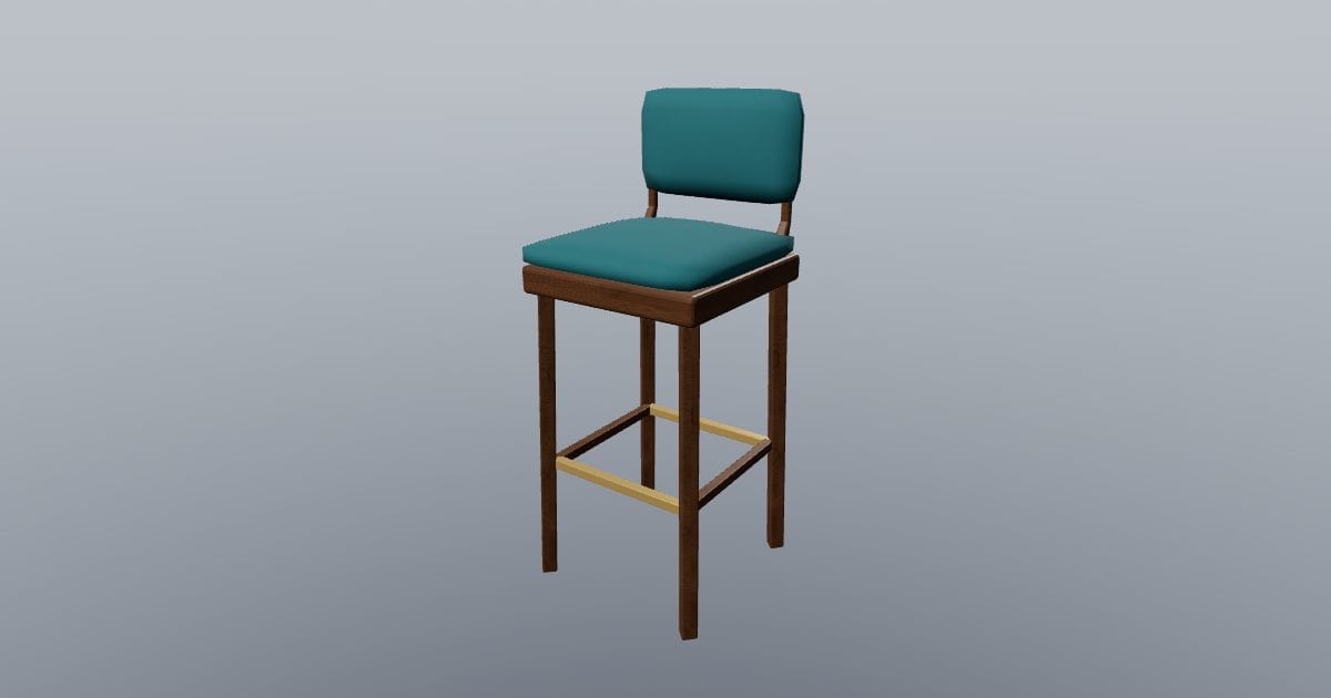 Backed bar stool - Original Restaurant Furnishing