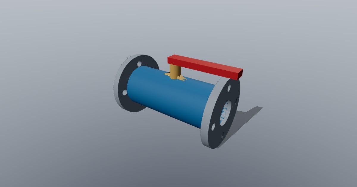 Ball valve - Original MEP CAD