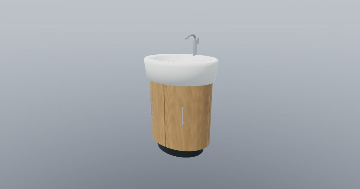 BASIN - Pedestal Sink Cabinet