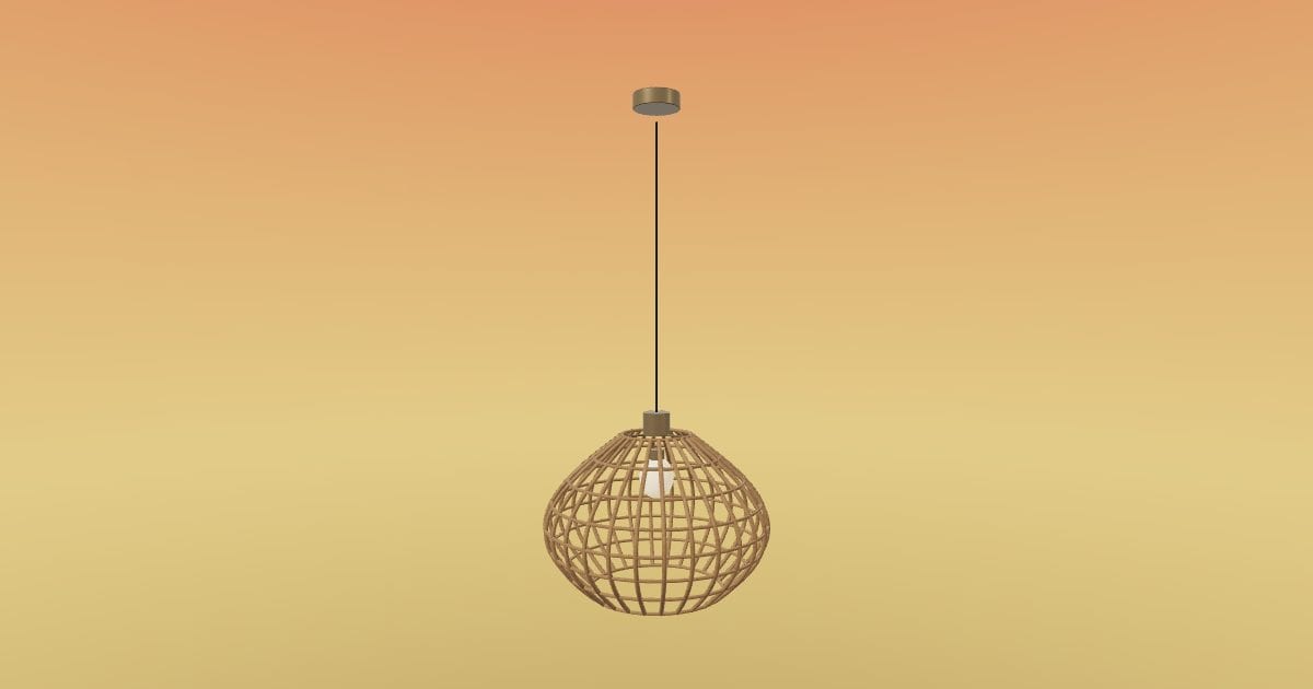 Basket - Woven Basket Pendant