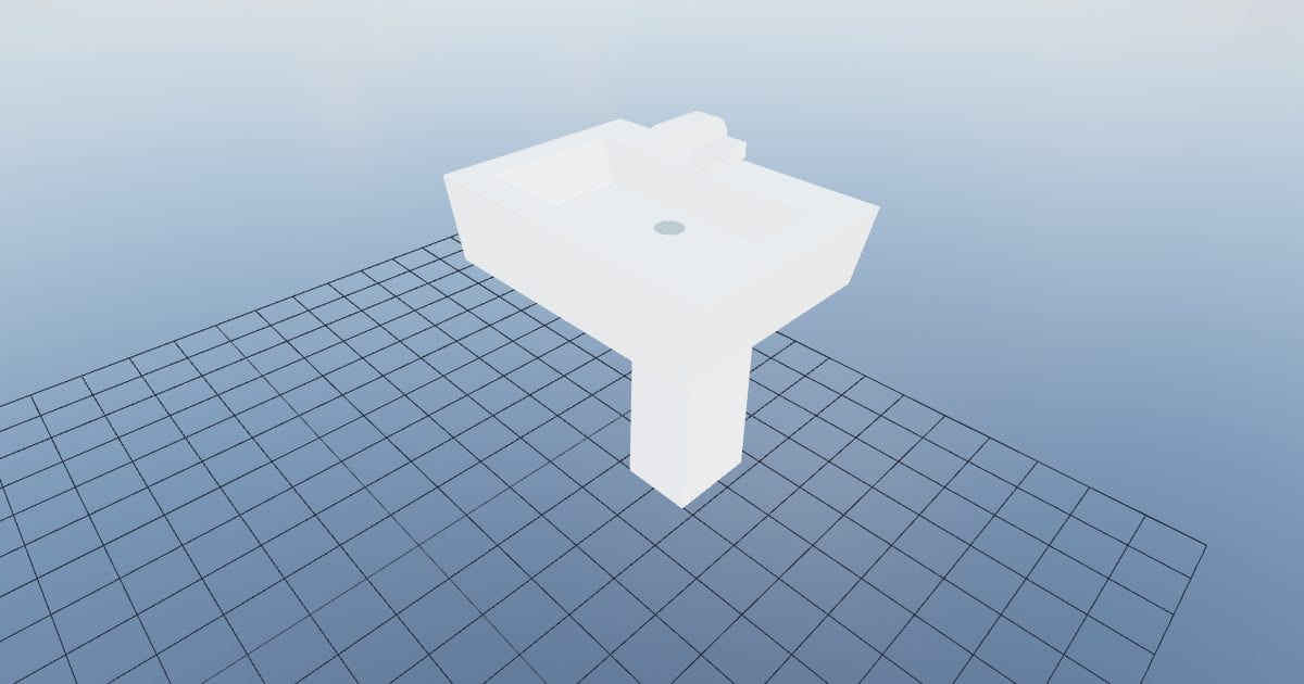 Bathroom sink square