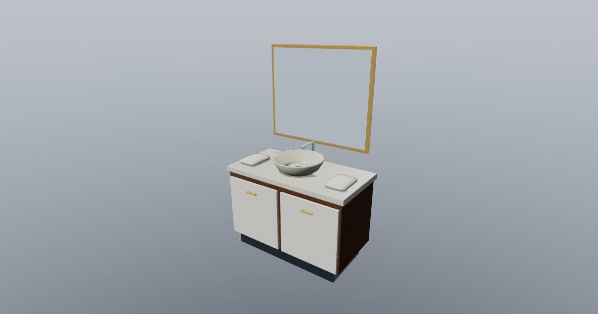 Bathroom vanity set - Original Hotel Furnishing