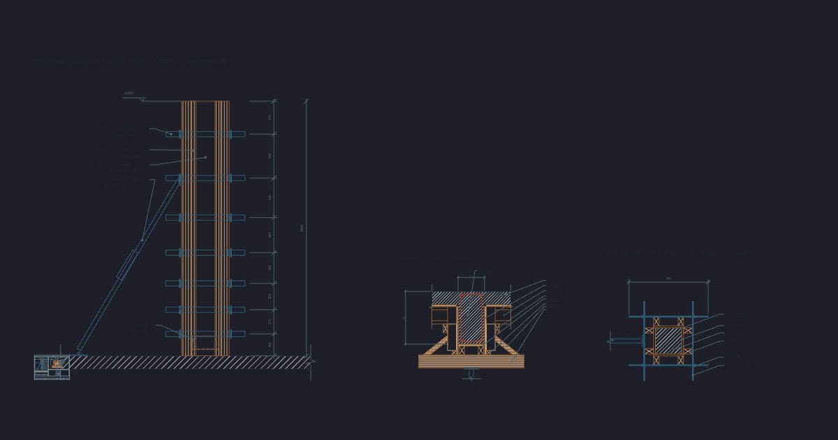 Beam and column formwork details