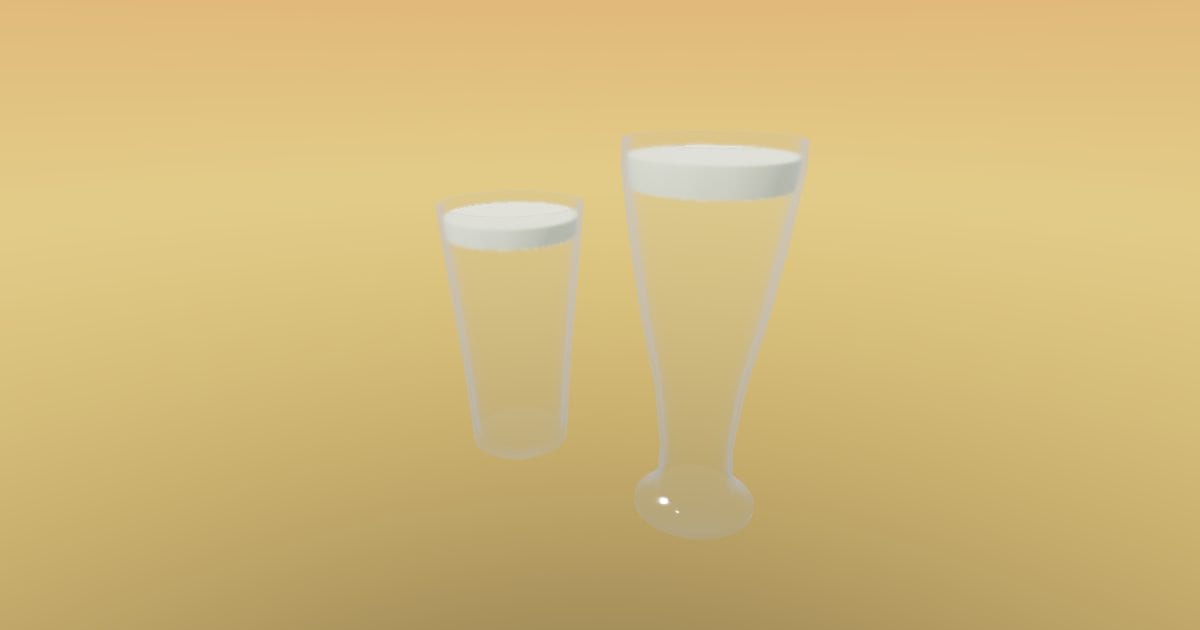 Beer glasses set