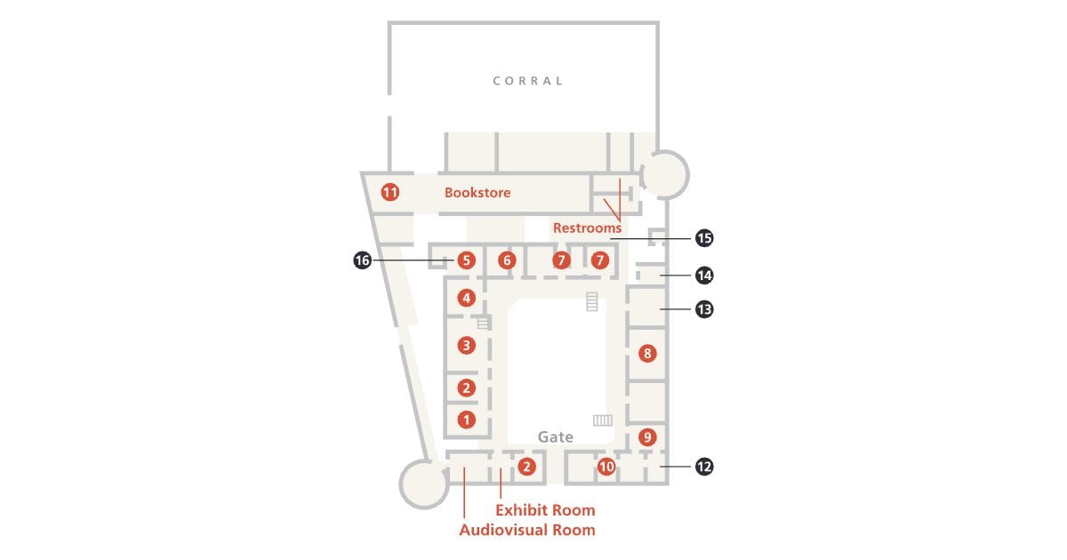 Bent's Old Fort floor plan