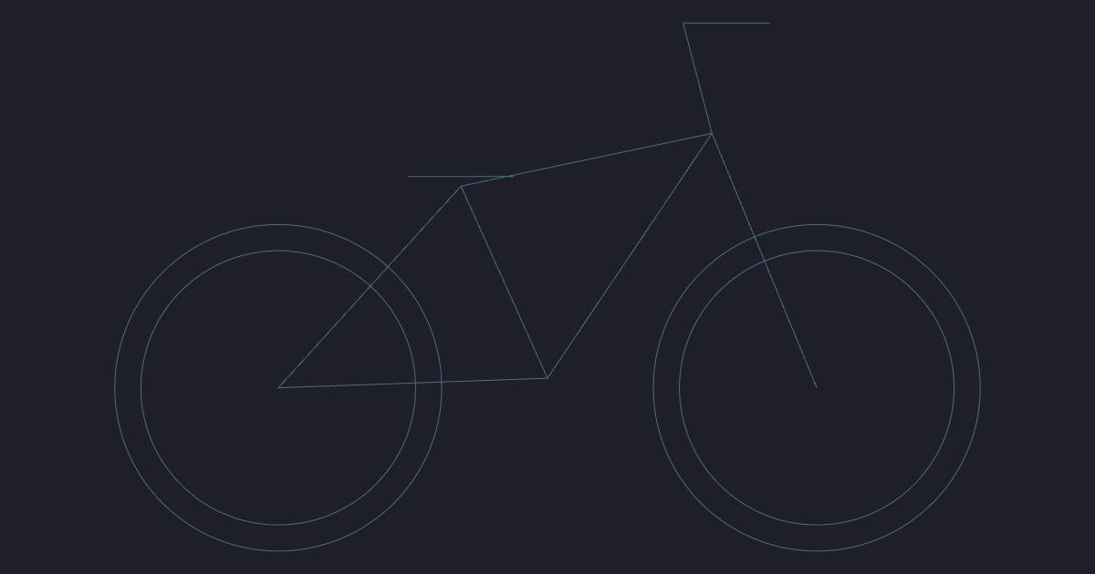 Bicycle side - CAD Block