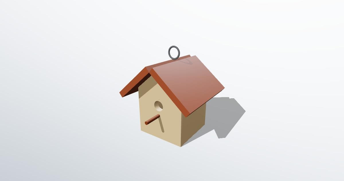 Birdhouse (OpenSCAD)