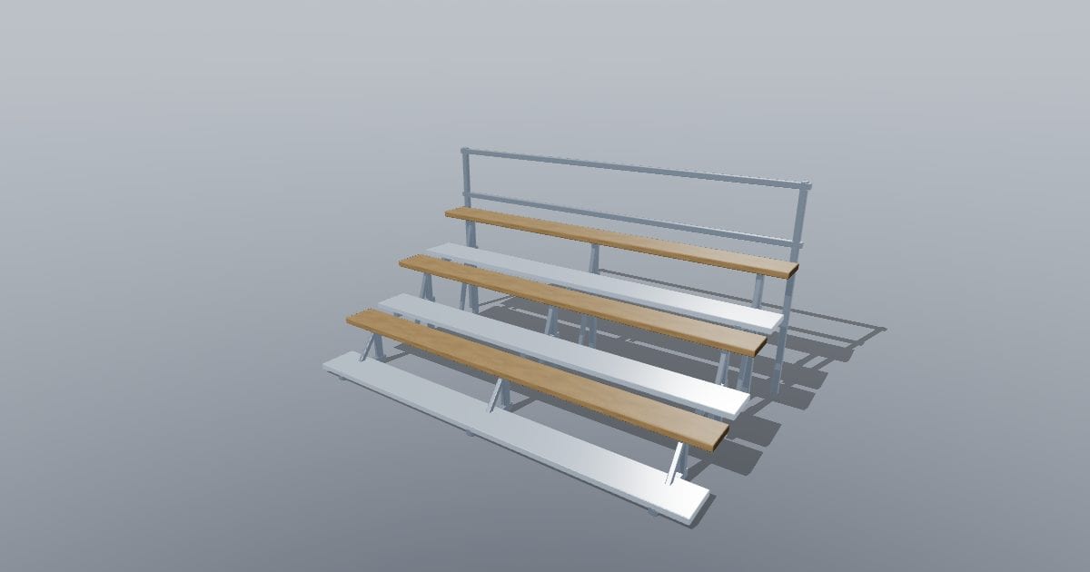 Bleachers three row - Sports equipment