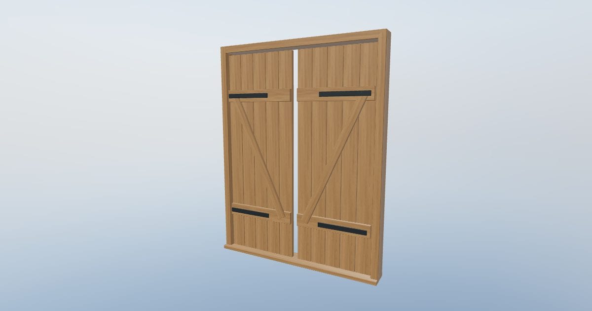 Board Shutters - Exterior Board Shutters