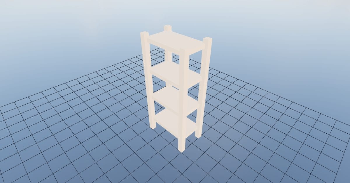 Bookcase open