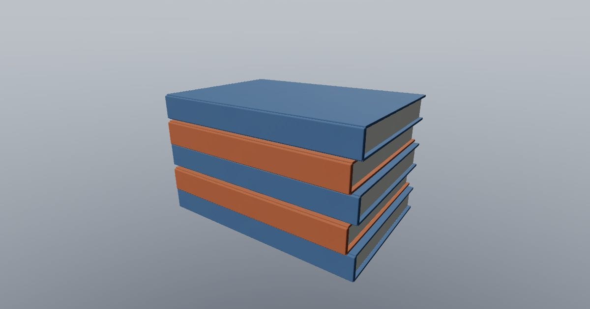 Books stack large - Original Interior Decor