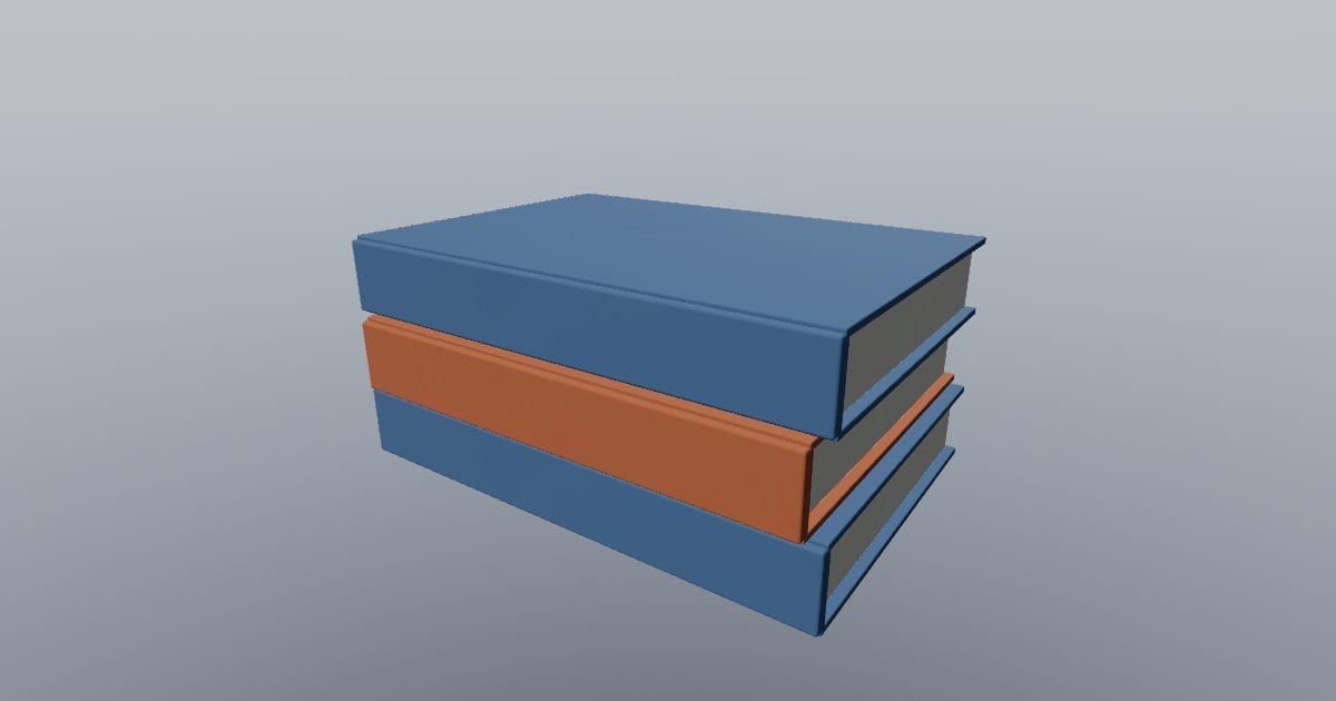 Books stack medium - Original Interior Decor
