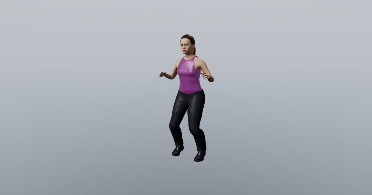 Bounce and lean - Dancing 3D Person, Animated