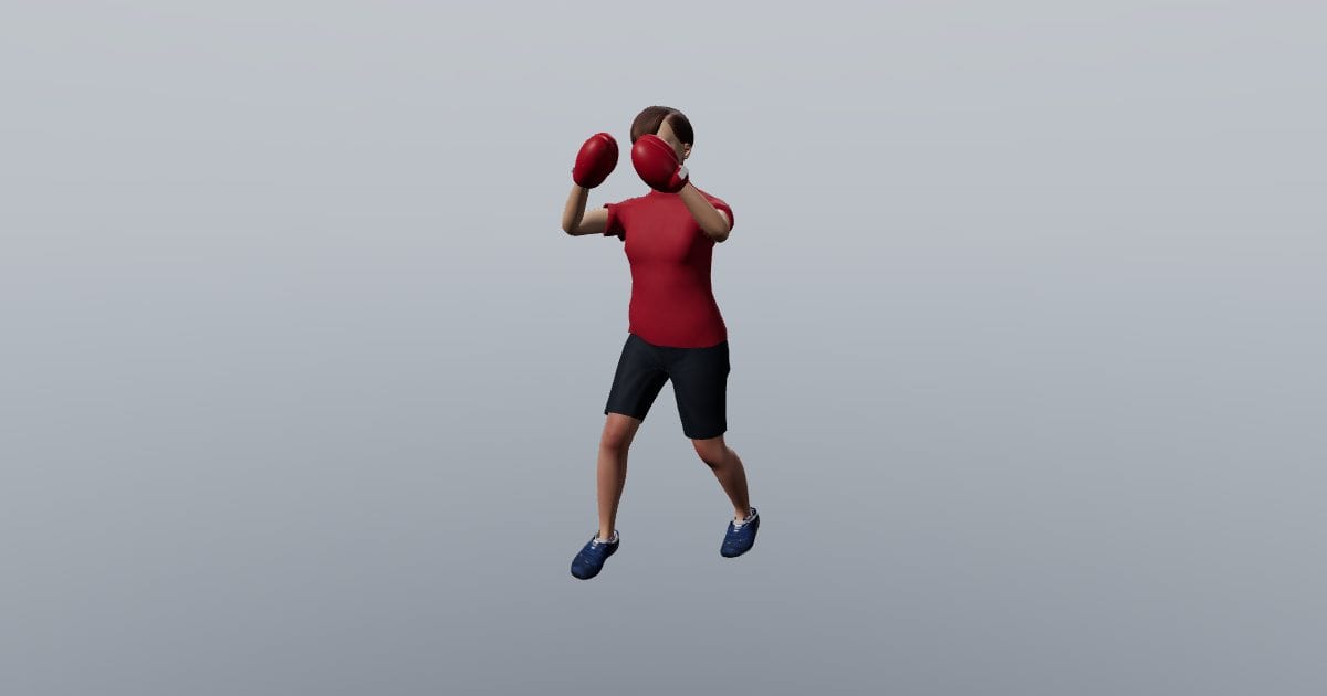 Boxing guard - 3D Person, Sports