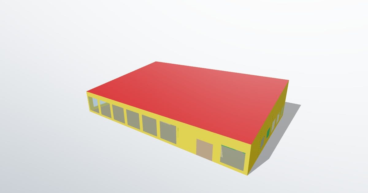 Branch library with clerestory (energy model)