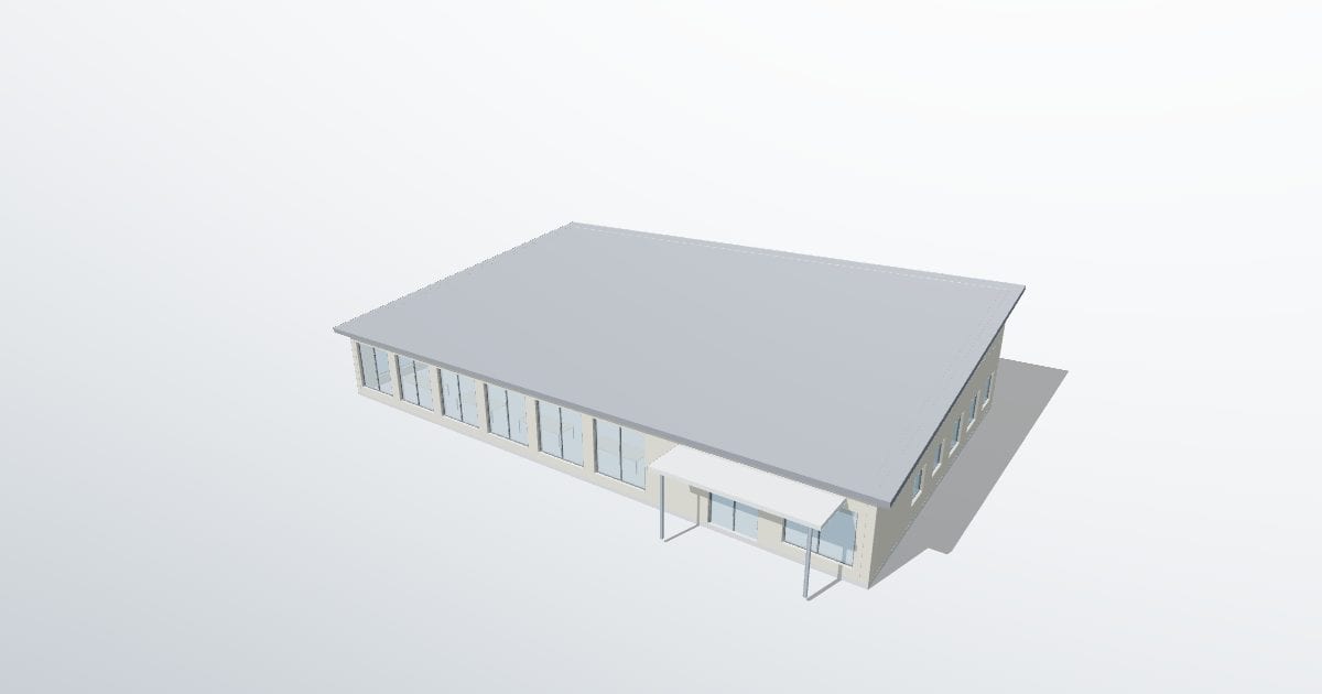 Branch library with clerestory (ifcXML)