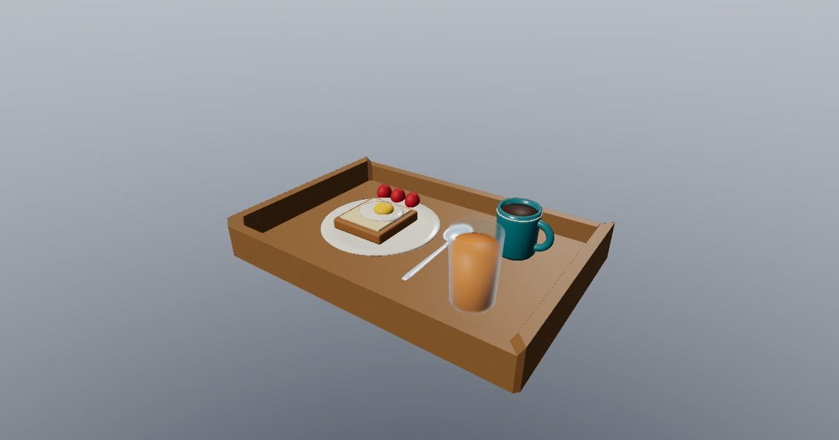 Breakfast tray - Original Tableware and Food Prop