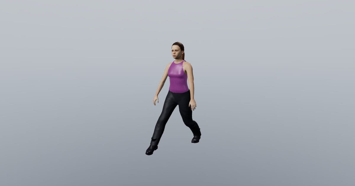 Brisk walk - Maya 3D Person, Animated