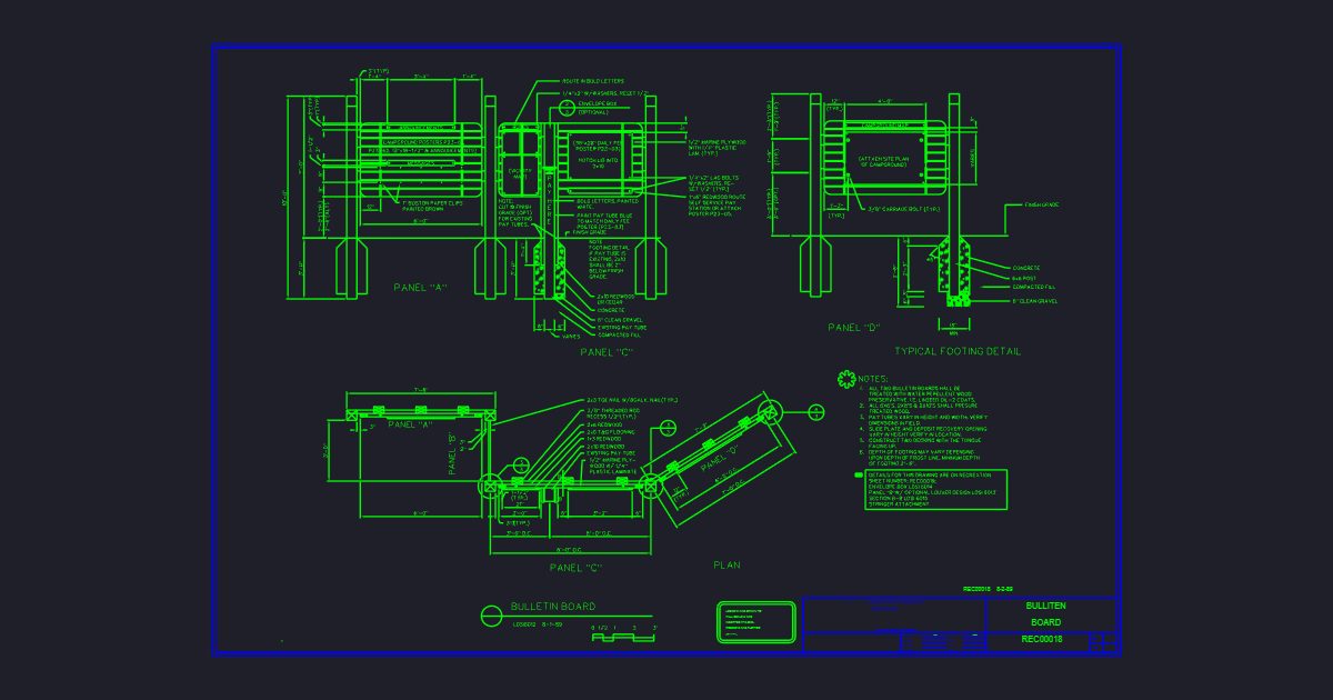 Bulletine Board (USFS REC00018)