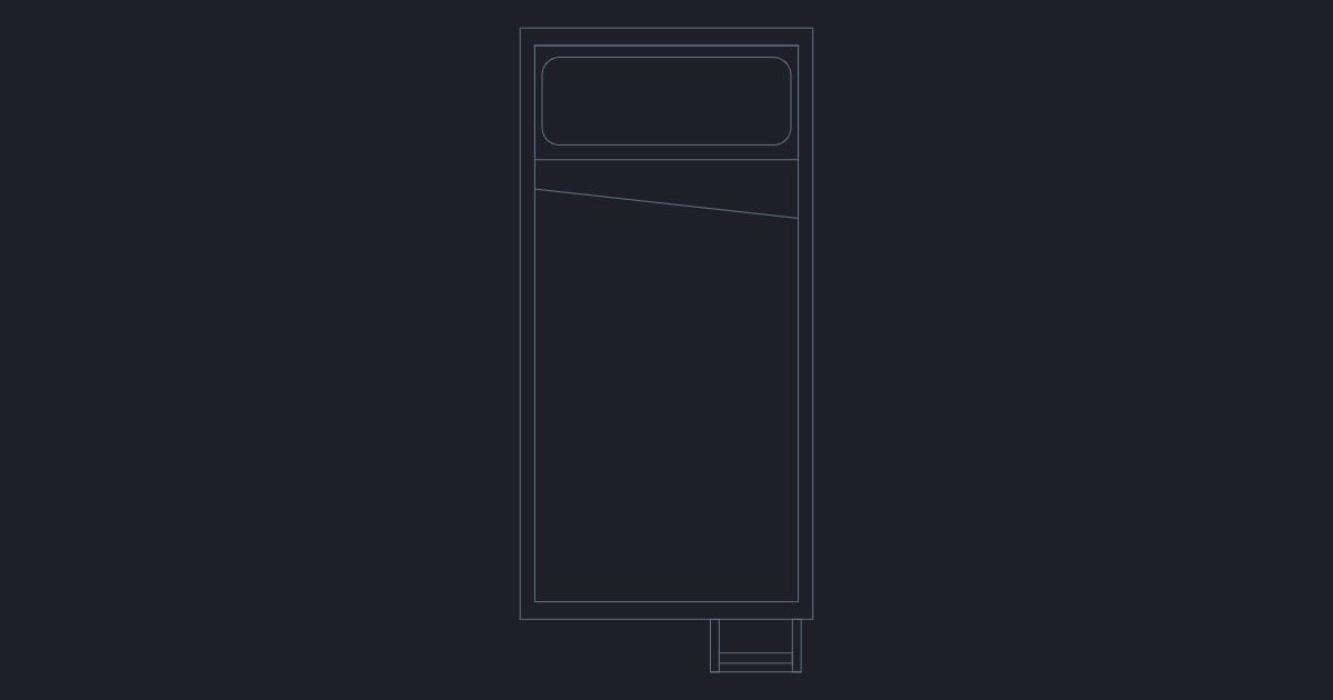 Bunk bed plan - CAD Block