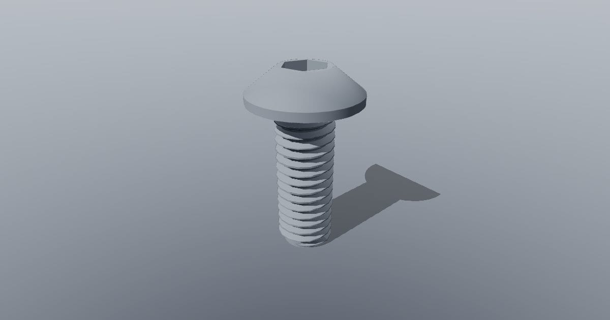Button head screw M3 x 8